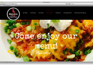 The Red Dog Grill Website